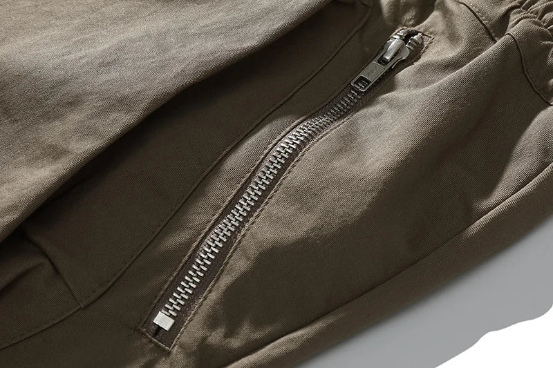 High Street Multi-pocket Drawstring Overalls Mens Straight Vibe Style Oversize Casual Cargo Pants Hip Hop Loose Baggy Trousers Street King Limited