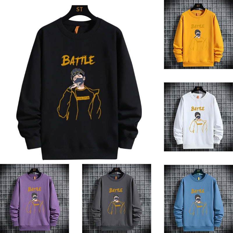 "Battle" Unisex Men Women Streetwear Graphic Hoodie Daulet Apparel