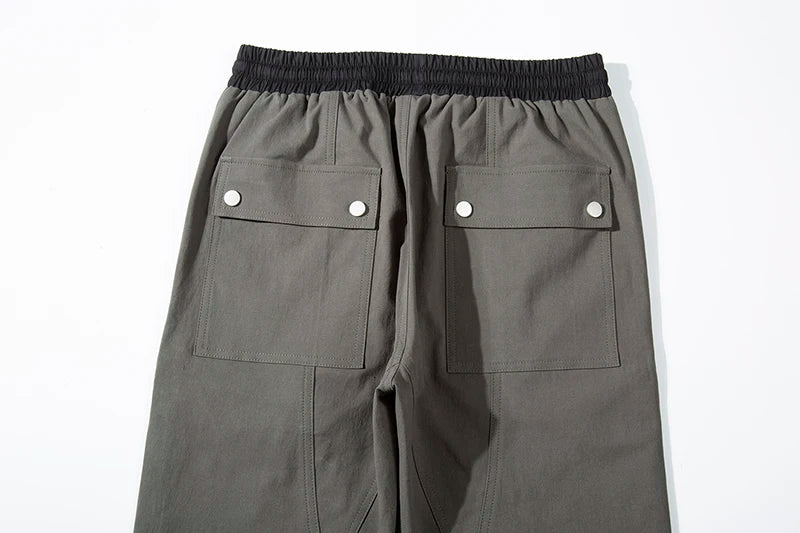 Ankle Zipper Color Block Streetwear Straight Casual Cargo Pants for Men Drawstring Harajuku Oversize Hip Hop Loose Trousers Street King Limited