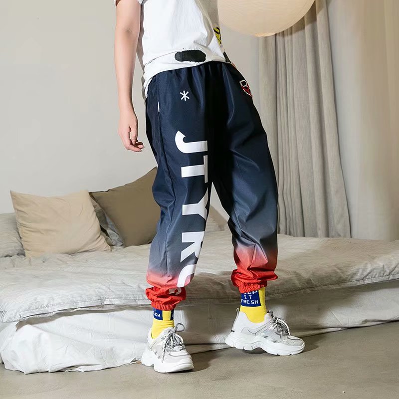 "Rainbow Effect" Unisex Men Women Streetwear Graphic Pants Daulet Apparel
