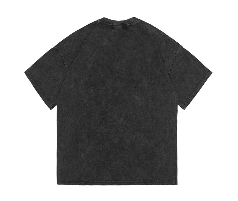 Rainbowtouches 2021 New Mens Short-Sleeve T-Shirt Unisex High Street Car Printing Loose Casual Punk Hip Hop BoyGraffiti Fashion Street King Limited