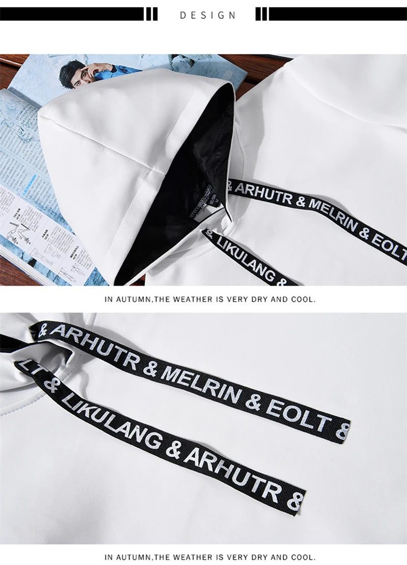 Autumn Hoodie Sets Men Tracksuit Casual Hoodies Sweatshirt+Sweatpants 2 Piece Set Male Pullover Hoody Fashion Streetwear Clothes Street King Limited