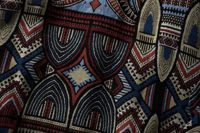Streetwear Gonthwid Knitted Shirts Nation Style Geometry Flowers Color Block Patc Gonthwid Knitted Shirts Nation Style Geometry Flowers Color Block Patchwork Long Sleeve Button Shirt Hip Hop Casual Tops Coats Fashion Sweater Jacket With Graphic Design For Men