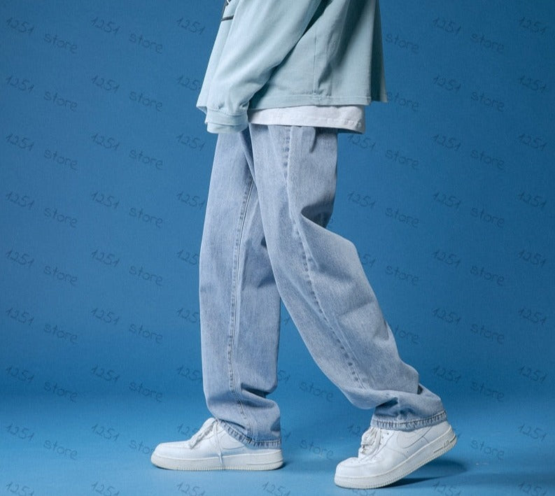 "Passing By Me" Unisex Men Women Streetwear Denim Jeans Daulet Apparel