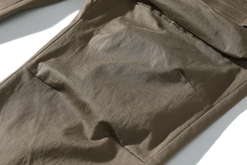 High Street Multi-pocket Drawstring Overalls Mens Straight Vibe Style Oversize Casual Cargo Pants Hip Hop Loose Baggy Trousers Street King Limited