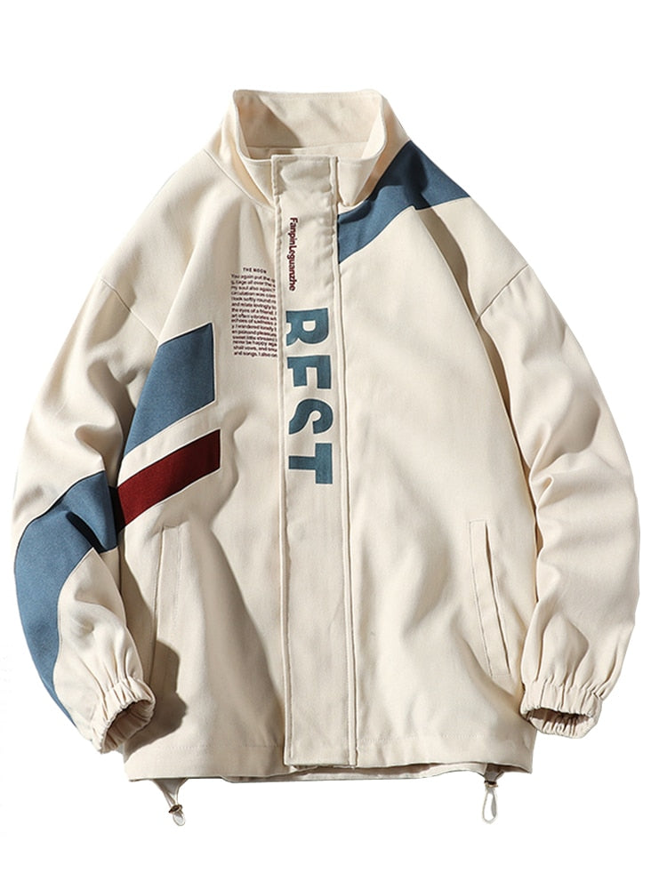 "Young Man" Unisex Men Women Streetwear Graphic Windbreaker Daulet Apparel