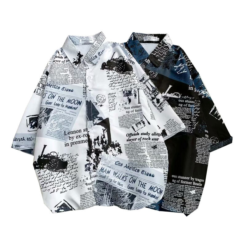 "Summer Time" Unisex Men Women Streetwear Graphic Shirt Daulet Apparel