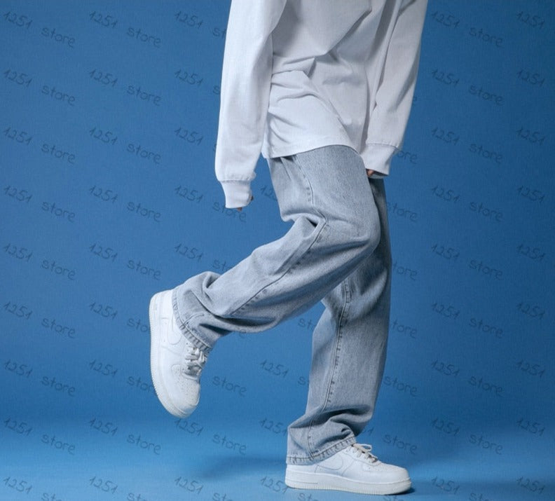 "Passing By Me" Unisex Men Women Streetwear Denim Jeans Daulet Apparel
