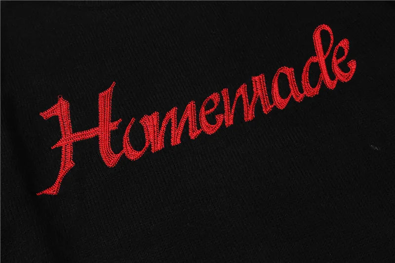 Hip Hop Skull Knitted Oversized Sweater Mens Letter Embroidery O-neck Long Sleeve Pullover Streetwear Loose Sweaters Clothing Street King Limited