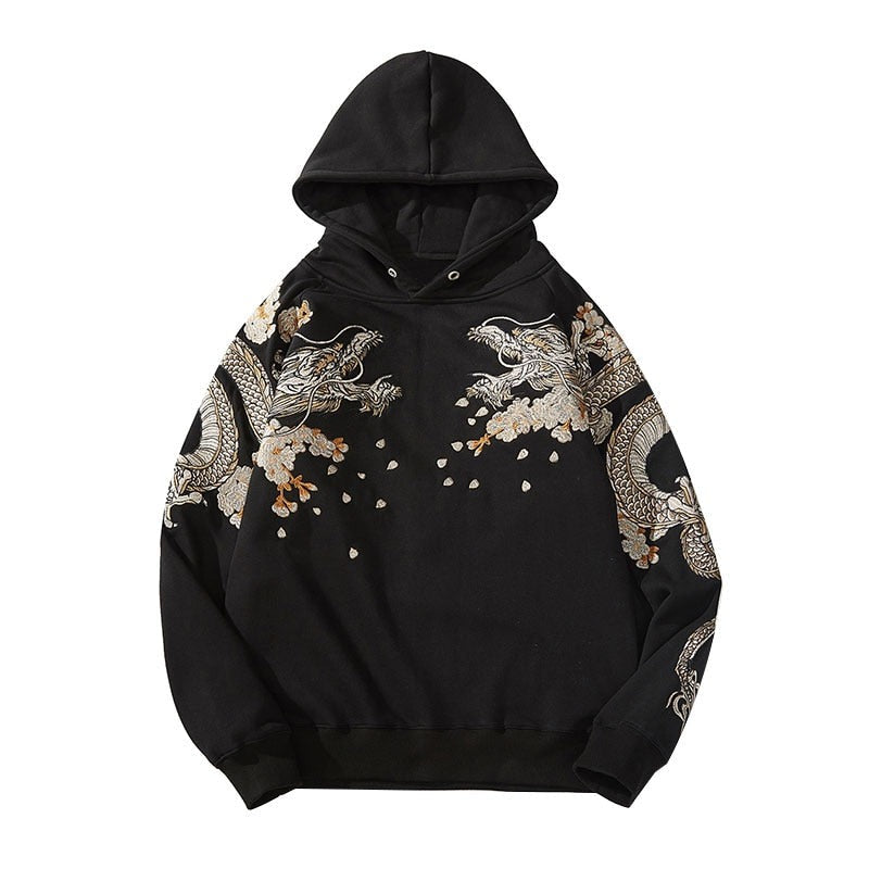 "Diamond Dragon" Unisex Men Women Streetwear Graphic Hoodie Daulet Apparel