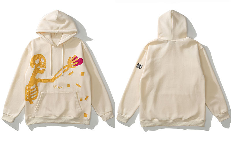 "Catch The Falling" Unisex Men Women Streetwear Graphic Hoodie Daulet Apparel