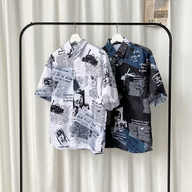 "Summer Time" Unisex Men Women Streetwear Graphic Shirt Daulet Apparel