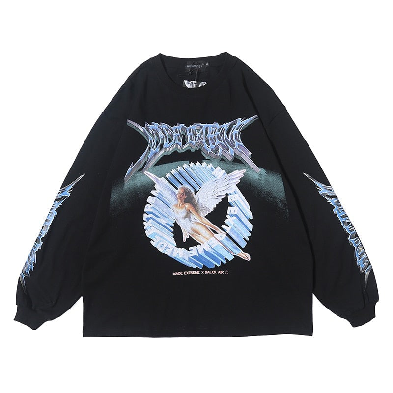 Street King Apparel "Angel Zenith" Unisex Men Women Streetwear Graphic Hoodie - Street King Apparel