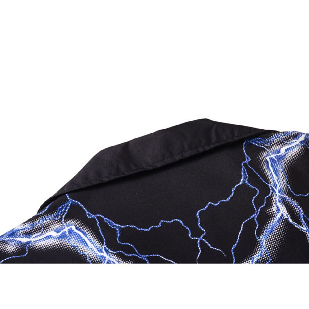 "Black Lighting" Unisex Men Women Streetwear Graphic Shirt Daulet Apparel