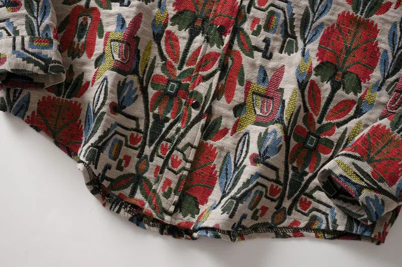 Streetwear Gonthwid Southwestern Aztec Tribal Indian Button Shirts Streetwear Hip Gonthwid Southwestern Aztec Tribal Indian Button Shirts Streetwear Hip Hop Casual Flowers Patterned Long Sleeve Shirt Coats Tops Fashion Sweater Jacket With Graphic Design For Men