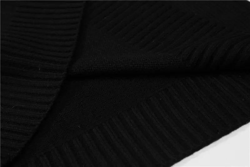 Hip Hop Skull Knitted Oversized Sweater Mens Letter Embroidery O-neck Long Sleeve Pullover Streetwear Loose Sweaters Clothing Street King Limited