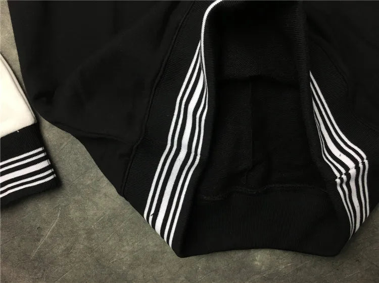 New High High Men Striped Embroidered Stars Hoodies Hoody hooded Sweatshirts velvet Cotton Drake Thicken Fleece #d33 Street King Limited