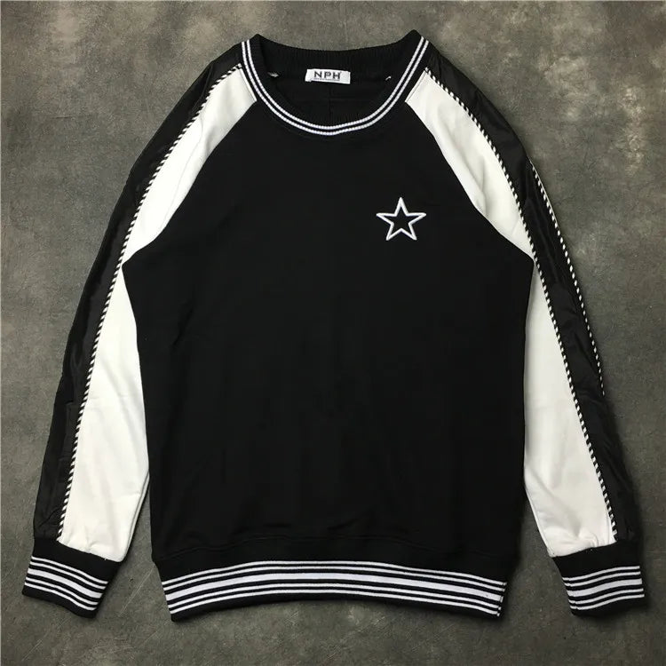 New High High Men Striped Embroidered Stars Hoodies Hoody hooded Sweatshirts velvet Cotton Drake Thicken Fleece #d33 Street King Limited