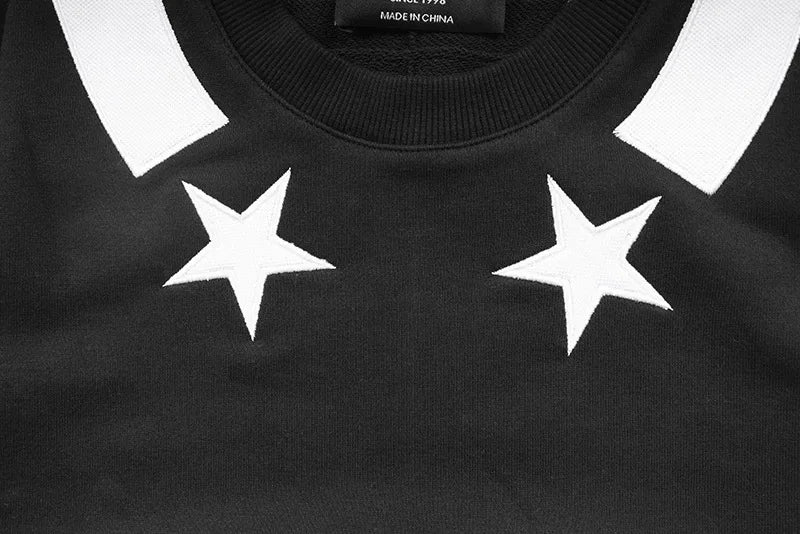 New Baolideng Men collar Embroidered Star stripe Hoodies Hoody hooded Sweatshirts velvet Cotton Drake Thicken Fleece #E23 Street King Limited