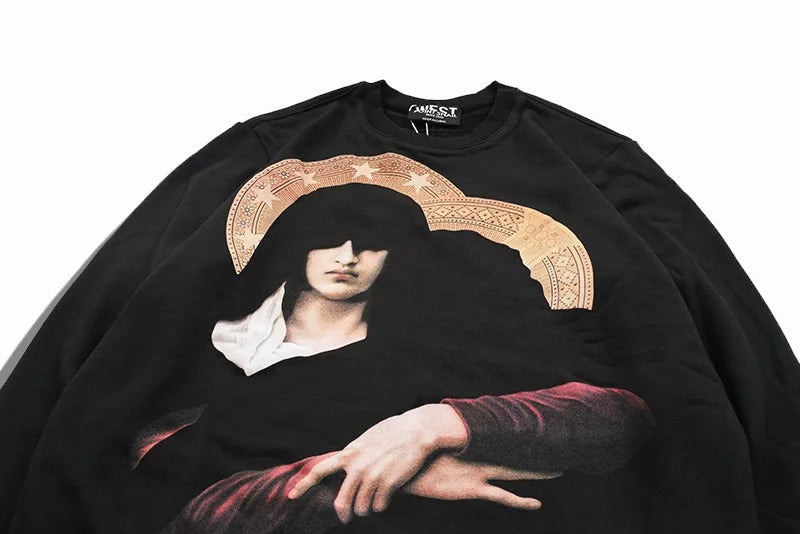 New Baolideng High Men Virgin Mary star gentleman Hoodies Hoody hooded Sweatshirts velvet Cotton Drake Thicken Fleece #E25 Street King Limited