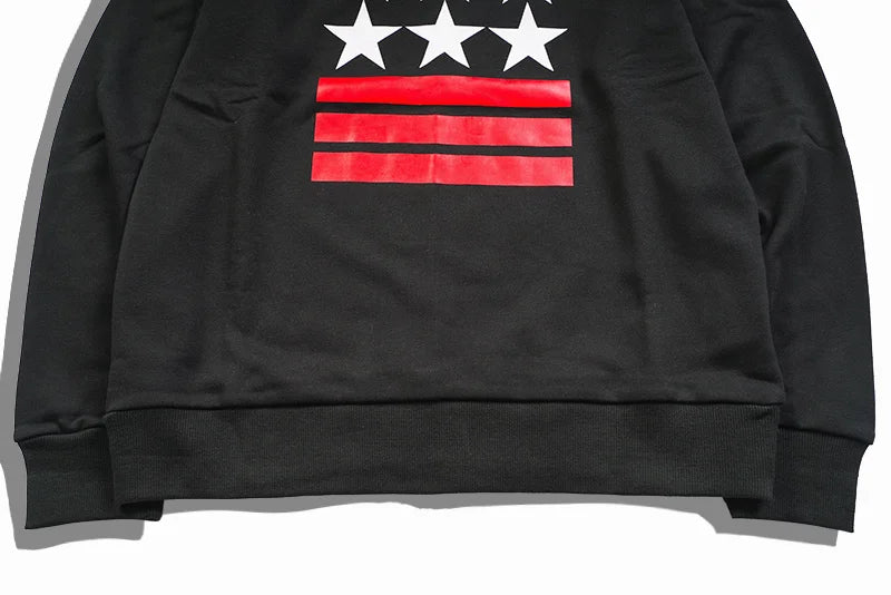 New Baolideng High Men chest striped Stars Kenye Hoodies Hoody hooded Sweatshirts velvet Cotton Drake Thicken Fleece #d90 Street King Limited
