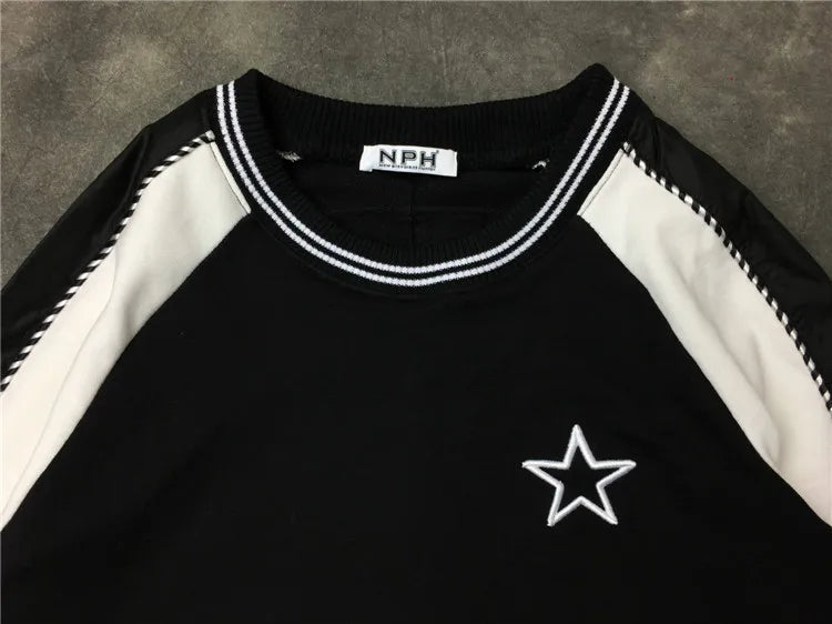 New High High Men Striped Embroidered Stars Hoodies Hoody hooded Sweatshirts velvet Cotton Drake Thicken Fleece #d33 Street King Limited