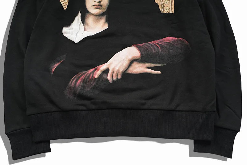 New Baolideng High Men Virgin Mary star gentleman Hoodies Hoody hooded Sweatshirts velvet Cotton Drake Thicken Fleece #E25 Street King Limited