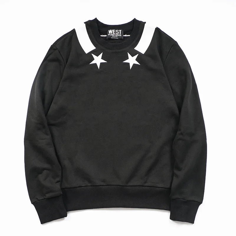 New Baolideng Men collar Embroidered Star stripe Hoodies Hoody hooded Sweatshirts velvet Cotton Drake Thicken Fleece #E23 Street King Limited