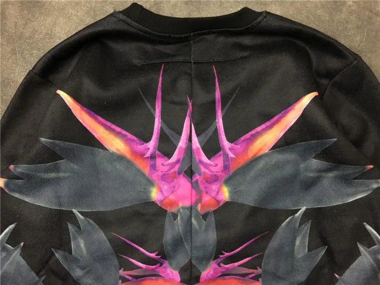 New Baolideng Men Abstract flowers gentleman Hoodies Hoody hooded Sweatshirts velvet Cotton Drake Thicken Fleece #E1 Street King Limited