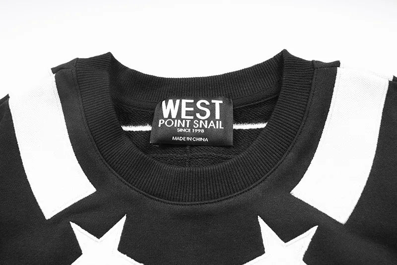 New Baolideng Men collar Embroidered Star stripe Hoodies Hoody hooded Sweatshirts velvet Cotton Drake Thicken Fleece #E23 Street King Limited