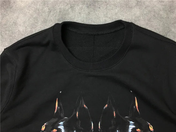New High High Men Double dog head Hound Hoodies Hoody hooded Sweatshirts velvet Cotton Drake Thicken Fleece #d54 Street King Limited