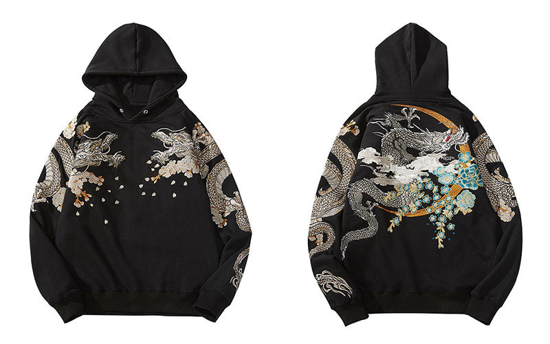 "Diamond Dragon" Unisex Men Women Streetwear Graphic Hoodie Daulet Apparel