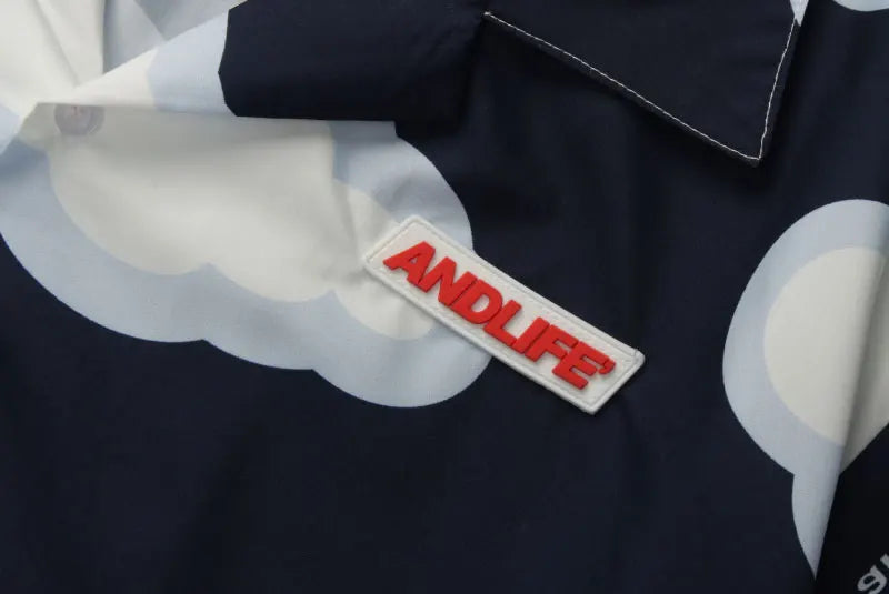 Streetwear Gonthwid Shirt Harajuku Clouds Print Shirt Jackets Coats Streetwear Hi Gonthwid Shirt Harajuku Clouds Print Shirt Jackets Coats Streetwear Hip Hop Harajuku Summer Fashion Men Short Sleeve Button Tops Fashion Sweater Jacket With Graphic Design For Men