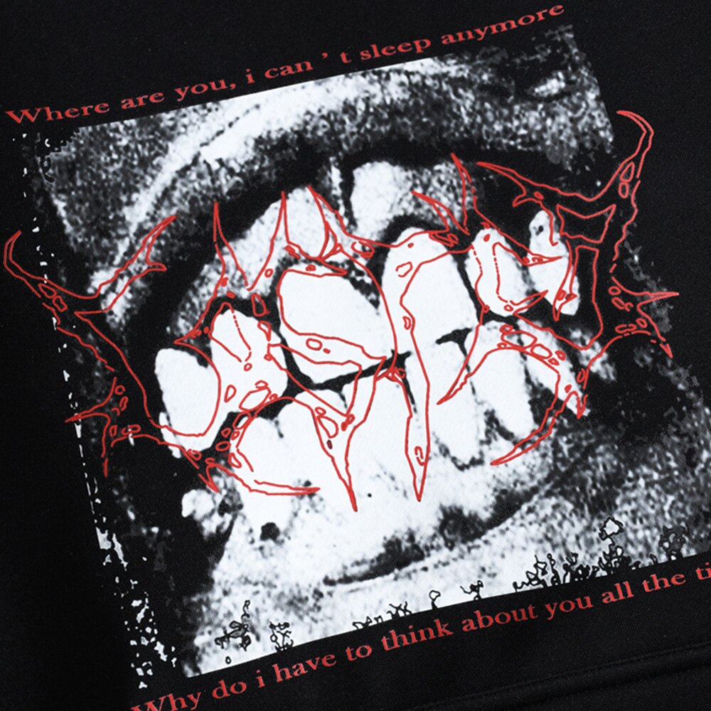 "Bitten" Unisex Men Women Streetwear Graphic Hoodie Daulet Apparel