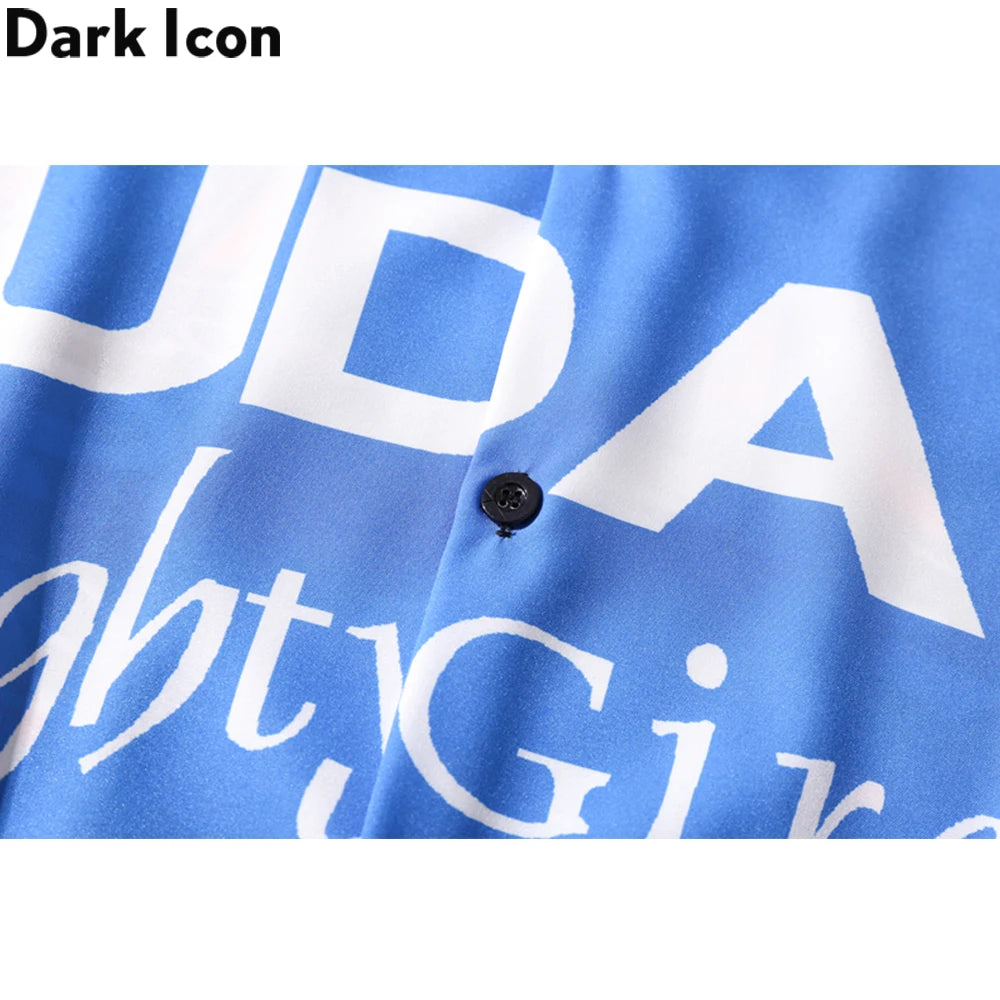 Dark Icon Summer Polo Shirt Men Vintage Streetwear Men's Hawaiian Shirt Street King Limited