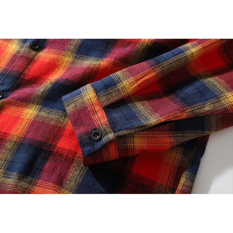 "Plaid" Unisex Men Women Streetwear Graphic Shirt Daulet Apparel