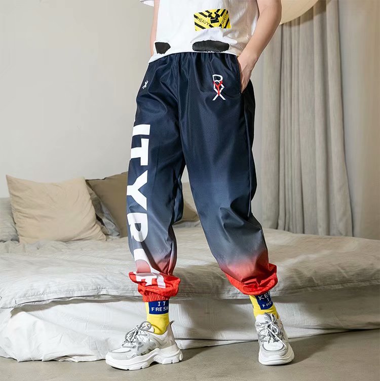 "Rainbow Effect" Unisex Men Women Streetwear Graphic Pants Daulet Apparel