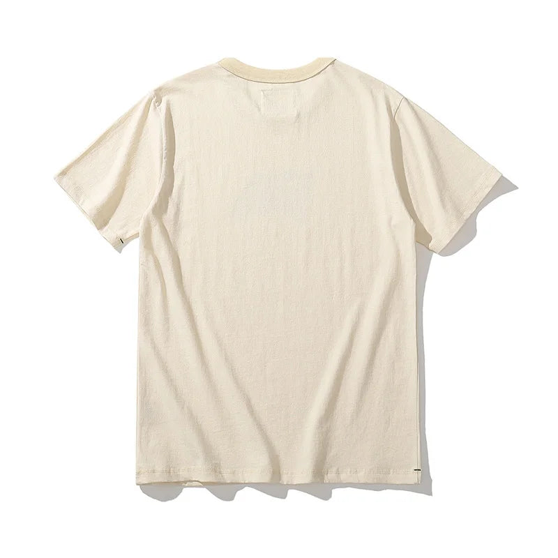 Summer New 100% Cotton Double Happy Chinese Printed Cultural T Shirt Men Vintage Causal O-neck Basic T-shirt Male Classical Tops Street King Limited