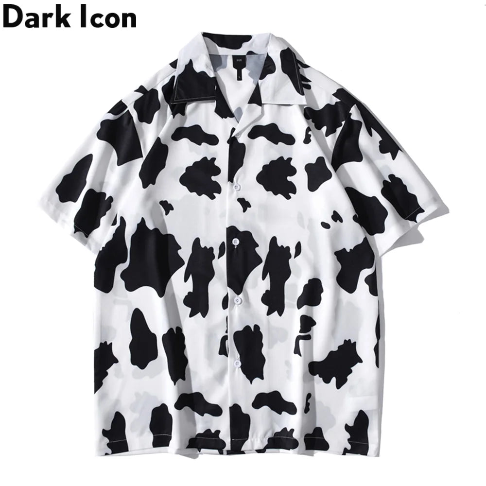 Dark Icon Printed Light Weight Hawaiian Shirt Men Summer Beach Holiday Men's Shirts Street Shirts Man Male Top Street King Limited