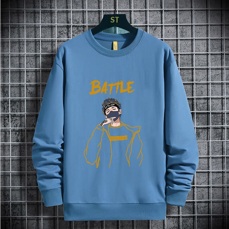 "Battle" Unisex Men Women Streetwear Graphic Hoodie Daulet Apparel