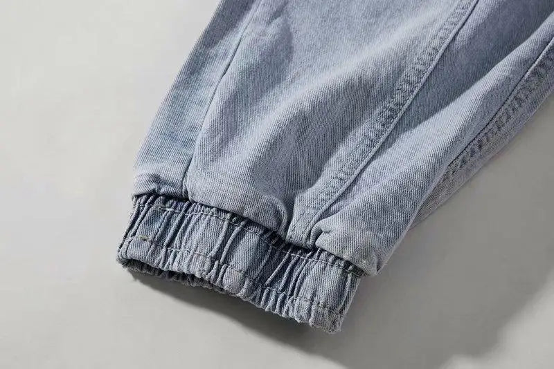 2023 new streetwear hip hop cargo pants mens jeans elastic harun joggers in autumn and spring men clothing unique joggers style 2577