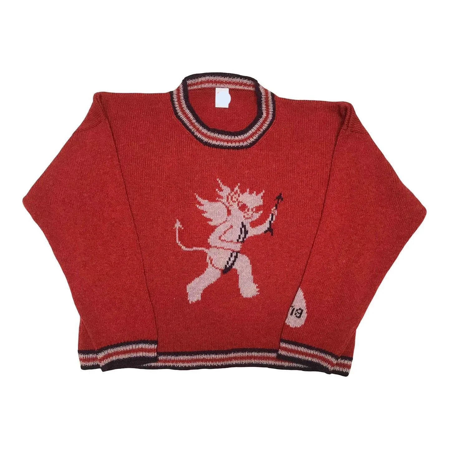 Y2K Women's Sweater Clothing Vintage Knitted Wool Sweater Jumper Round Neck Stripe High Neck Round Neck Long Sleeve Clothing Top Street King Limited
