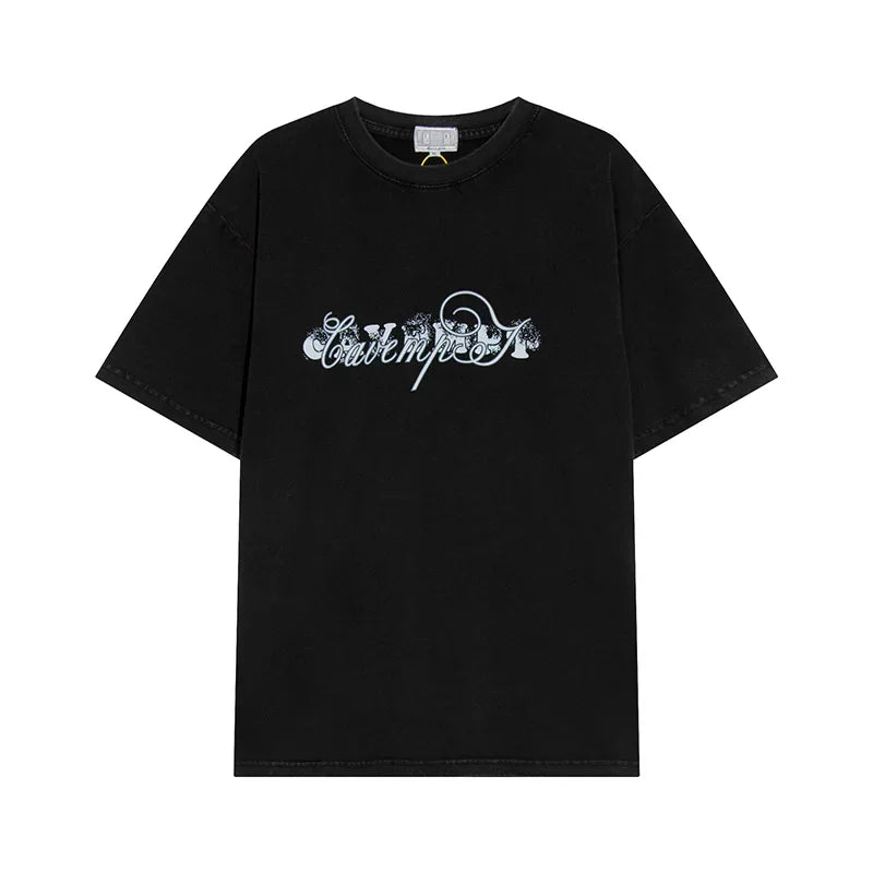 High Quality 2024 CAVEMPT Crewneck Short Sleeve Men Woman Casual Top Tee Classic Outdoor T-shirts Street King Limited