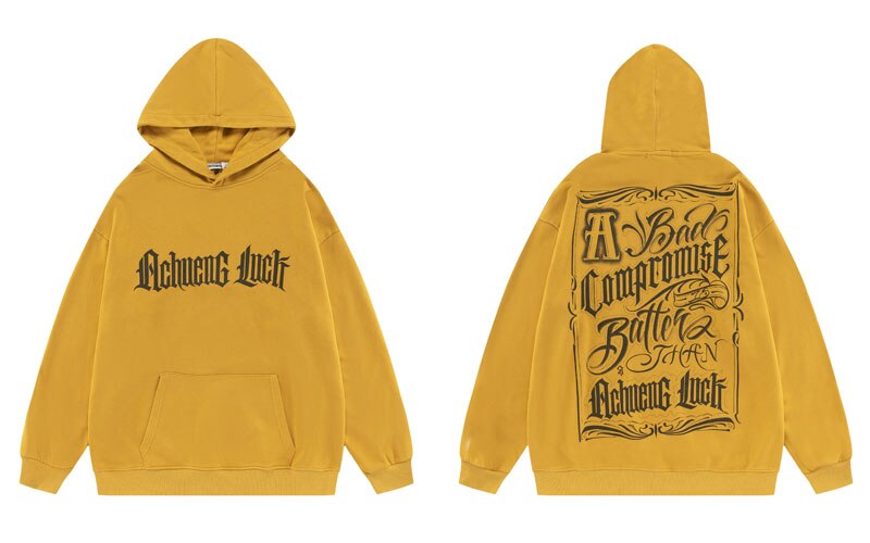 "Better Luck" Unisex Men Women Streetwear Graphic Hoodie Daulet Apparel