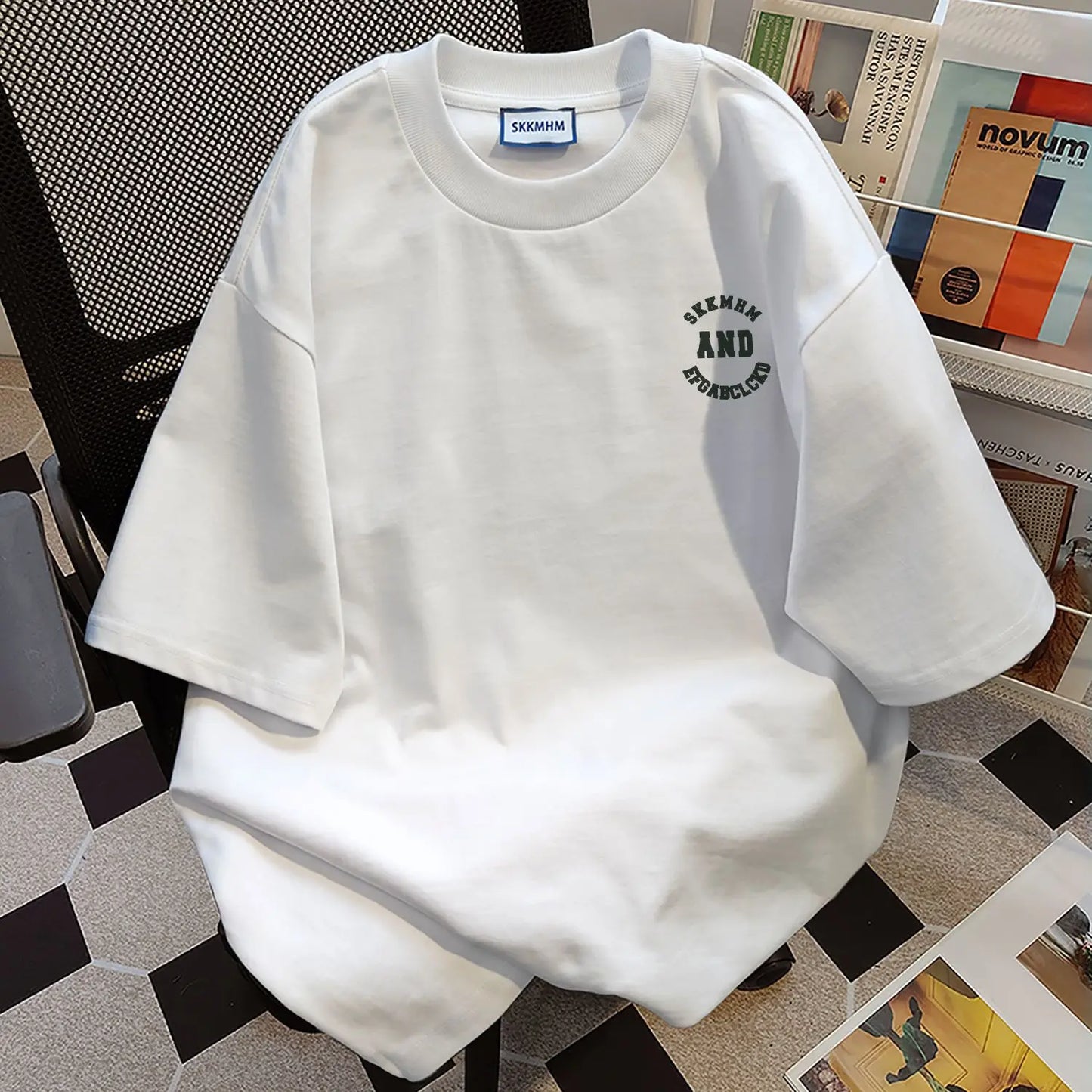 Summer high street couple loose retro personality letter print round neck short sleeved men and women hip-hop casual T-shirt top Street King Limited