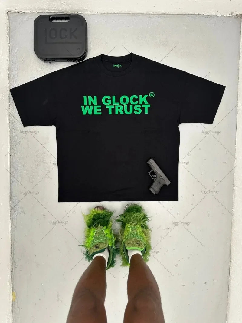 y2k Street Hip Hop Goth Letter Pattern Oversized T-Shirt Men's Retro Casual Versatile Short Sleeve Loose Round Neck Top Women Street King Limited