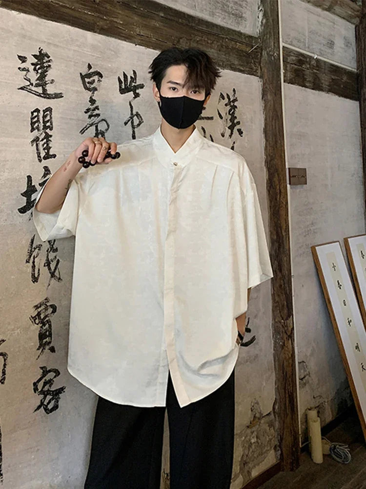 Streetwear New Chinese Style Hawaiian Flower Shirts For Men Short Sleeve T Shirts New Chinese Style Hawaiian Flower Shirts For Men Short Sleeve T Shirts 2024 Summer 3D Graphic Shirt Y2K Streetwear Mens Blouse Fashion Sweater Jacket With Graphic Design For Men