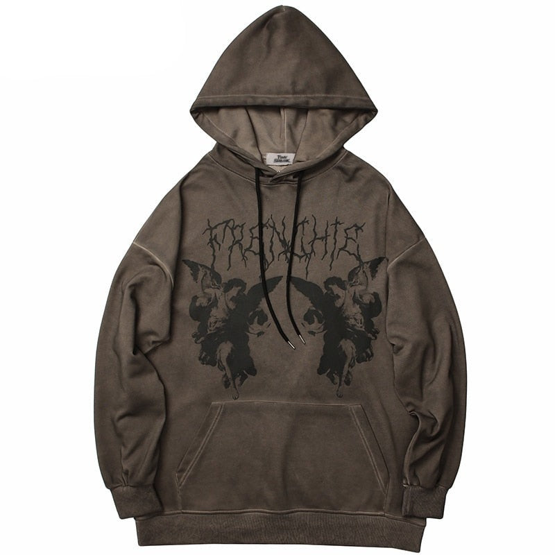 "Dark Angel" Unisex Men Women Streetwear Graphic Hoodie Daulet Apparel