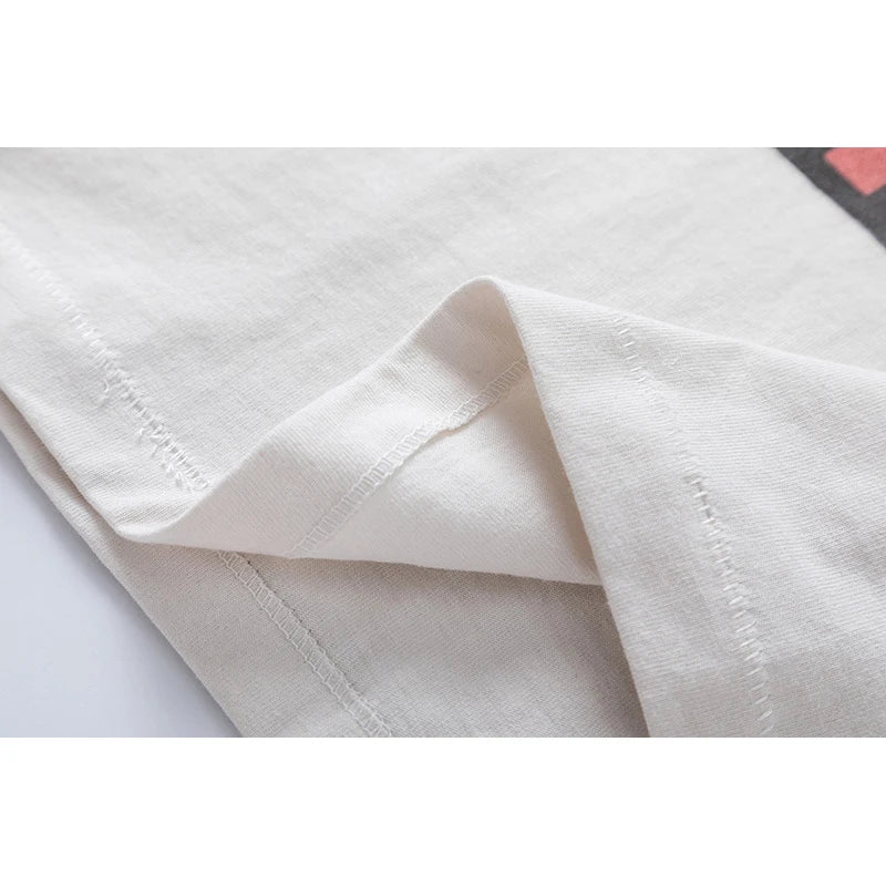 New SAINT T Shirt Letter Printing Summer Good Quality Men Woman Loose Casual Versatile Lovers Vintage Tops Tee Street King Limited