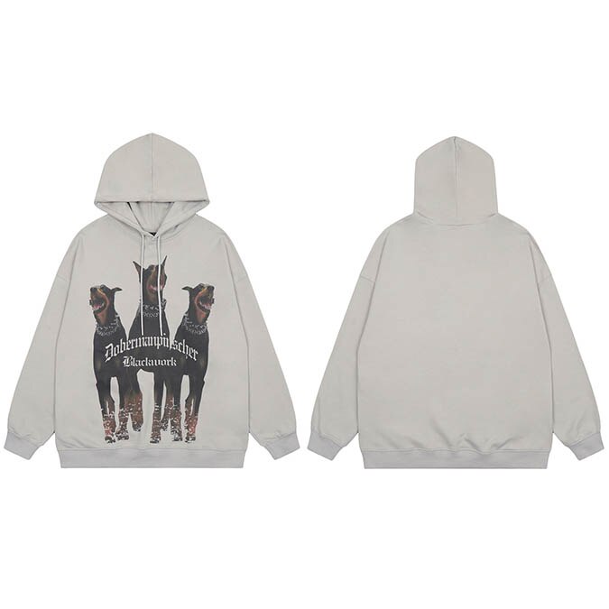 "Blood Hound" Unisex Men Women Streetwear Graphic Hoodie Daulet Apparel
